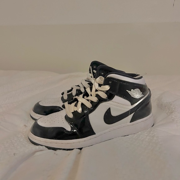Shoes - Air Jordan 1 Mid Carbon Fiber Retro Sneakers